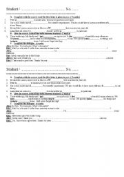 English Worksheet: recycling material