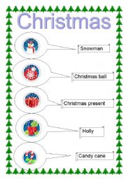 English worksheet: Christmas