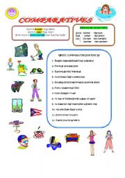 English Worksheet: COMPARATIVES AND SUPERLATIVES