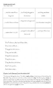 English worksheet: Journey to the centre of the Earth chapters 3 & 4