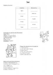 English worksheet: Present Simple