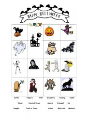 English worksheet: Halloween Vocab