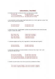 English worksheet: may maight