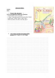 English worksheet: Test New Yorker cover
