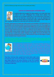 English Worksheet: Reading comprehension