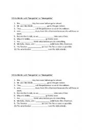 English worksheet: Have got to / has got to
