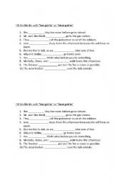 English Worksheet: Have got to / has got to
