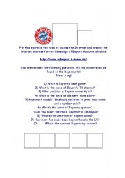 English worksheet: Bayern Munich Sportsquiz