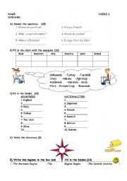 English Worksheet: exam
