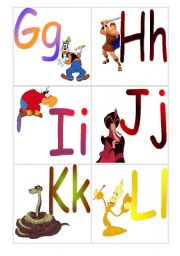 English worksheet: Alphabet with Disney (Part 2)