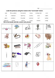 English worksheet: Vocabulary Exercises