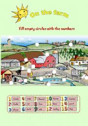English Worksheet: on the farm