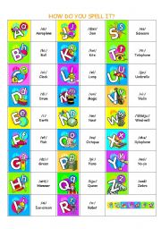 English Worksheet: Alphabet