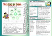 English Worksheet: Since Books Are Friends