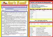 English Worksheet: Email guided writing +Future plans