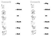 English worksheet: Farm animals