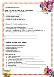 English Worksheet: MODAL VERB PARTE II