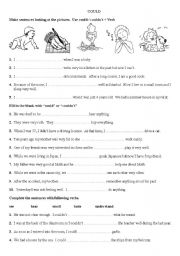 English Worksheet: could