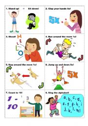 English Worksheet: Mission Game - Basic Level