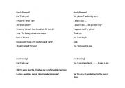 English worksheet: Shopping role play dialogue