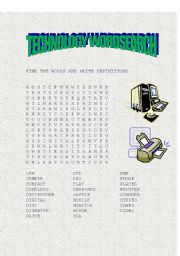 TECHNOLOGY WORDSEARCH