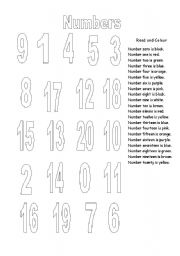 English Worksheet: Numbers from 0 to 20