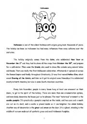 English worksheet: halloween presentation