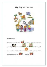 English Worksheet: The Zoo Part 2