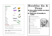 English Worksheet: Months of the year mixed activities.