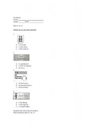 English worksheet: Test sixth or seventh grade 