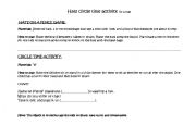 English Worksheet: Hats Time for a circle of students