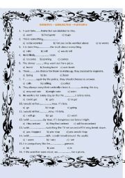 English Worksheet: INFINITIVE - SUBJUNCTIVE - PARTICPLE