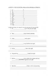 English worksheet: simple past