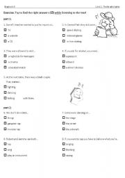 English worksheet: Listening Go Ahead 8, Unit 1