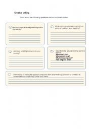 English Worksheet: Creative writing