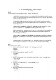 English Worksheet: English Test for Russian IT Specialist