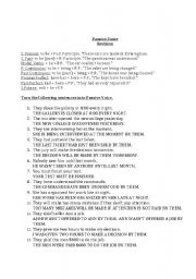 English Worksheet: Passive Voice