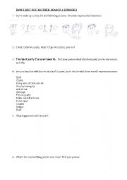 English Worksheet: How I met your mother season1 epsode 2