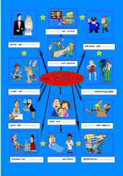English Worksheet: human relationships 1/2
