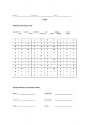 English worksheet: Food