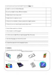 English worksheet: test page 2 