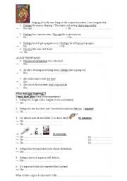 English worksheet: probabilities