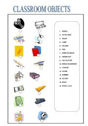 English worksheet: objects