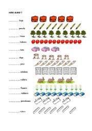 English Worksheet: numbers (1-20)