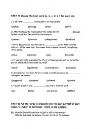 English worksheet: GENERAL SUBJECTS