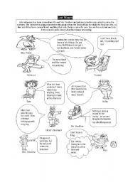 English Worksheet: Reported speech : 