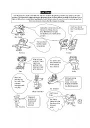 English Worksheet: Reported speech : 