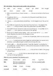 English worksheet: VOCABULARY TEST GRADE 6