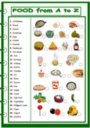 food a-z