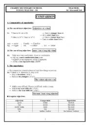 English Worksheet: comparaison